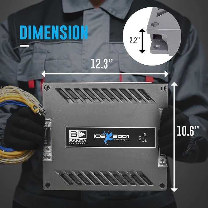 Banda Ice X 3001-1 Canal 3000 Watts RMS 1 Ohm