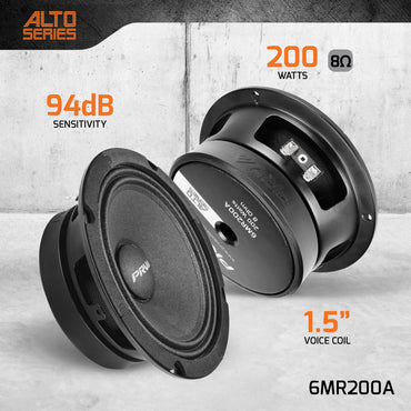 6MR200A | 6.5" MIDRANGE LOUDSPEAKER