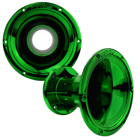 PRV AUDIO - 2" Exit Wave Guide - 45 x 45 Green Chrome Finish