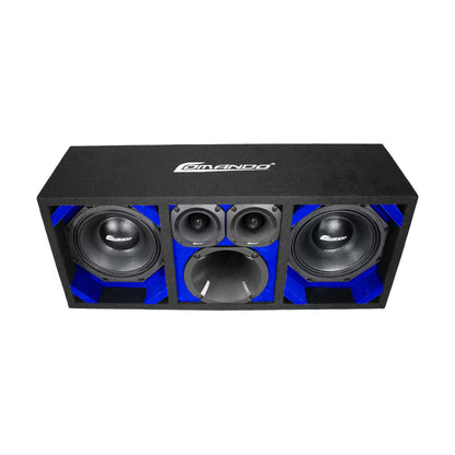 KTPON-208BLACK / DUAL 8" BLUE/BLACK