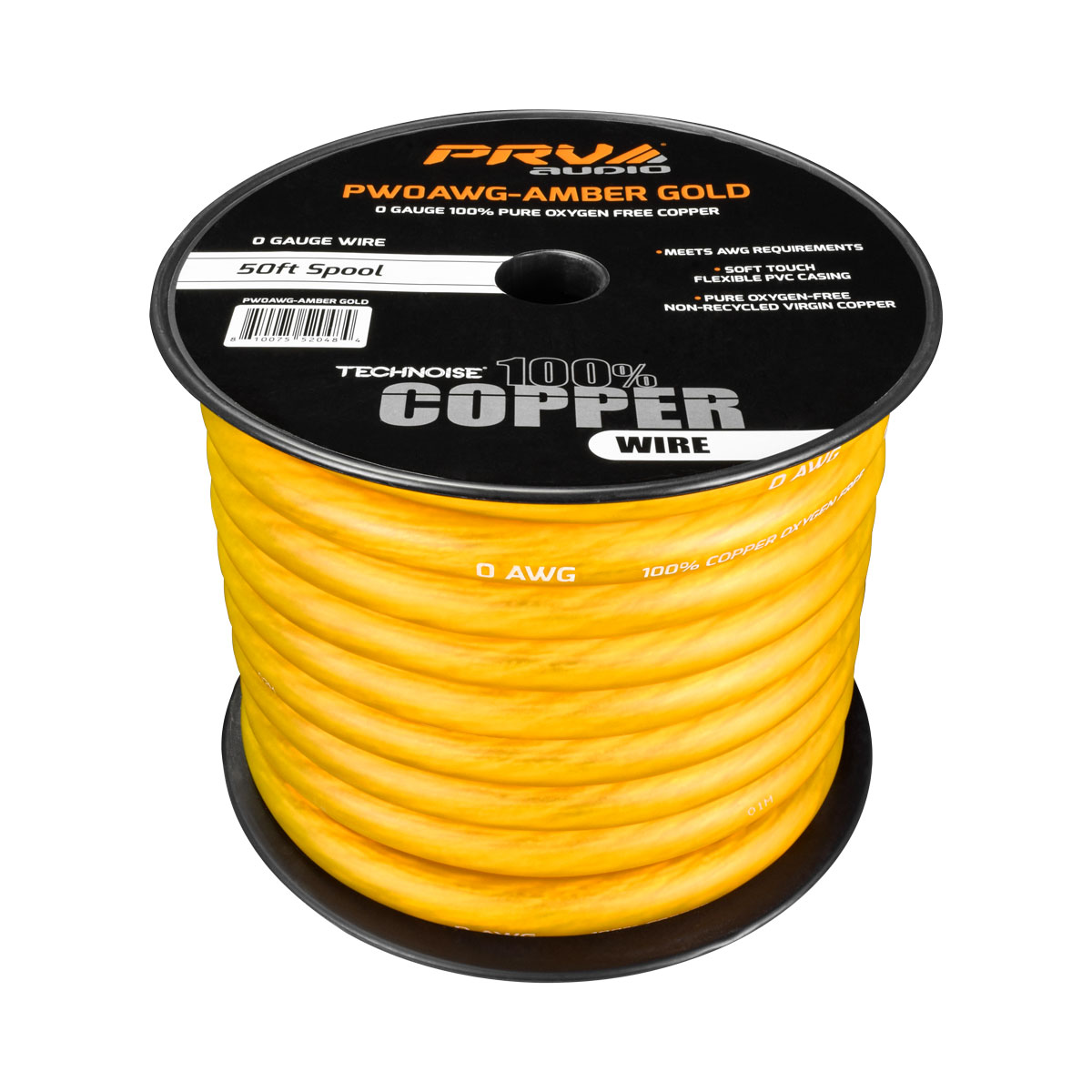 PW0AWG-AMBER GOLD 50ft Roll