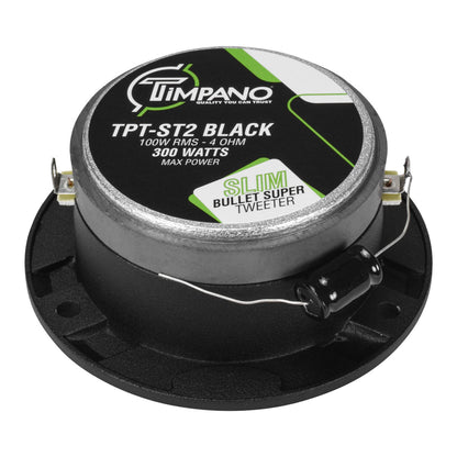 TPT-ST2 | Black Slim Super Tweeter, 600 Watts 4 Ohm